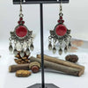 Wholesale Women's Vintage Geometric Zinc Alloy Electroplating Tassel Turquoise Earrings