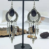 Wholesale Women's Vintage Geometric Zinc Alloy Electroplating Tassel Turquoise Earrings