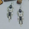 Wholesale Women's Vintage Geometric Zinc Alloy Electroplating Tassel Turquoise Earrings