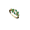 Wholesale Women's Vintage Green Gemstone Snake Animal Pattern Copper Electroplated Ring