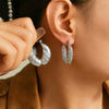 Wholesale Women's Vintage Hollow 316L Stainless Steel Feather Pattern Wings Earrings 18K Gold Plated Pvd