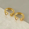 Wholesale Women's Vintage Inlaid Zircon Love Ring 316L Stainless Steel Geometric Heart Style