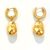 Wholesale Women's Vintage Minimalist Geometric Stainless Steel 18K Gold Plated Earrings And Pendant
