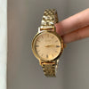 Wholesale Women's Vintage Minimalist Round Steel Band Quartz Watch With Medieval Style