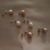 Wholesale Women's Vintage Natural Freshwater Pearl Drop Shape Earrings With Silver Needles