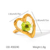 Wholesale Women's White Flower Ring In Titanium Steel With Vacuum Plating Non Fading High End Sense