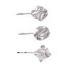 Wholesale Women's Zinc Alloy And Alloy Hairpin With Geometric Design And Electroplating Process Oval Shape Pleated And Pit Surface Style