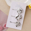Wholesale Women's Zinc Alloy And Alloy Hairpin With Geometric Design And Electroplating Process Oval Shape Pleated And Pit Surface Style