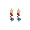 Wholesale Women's Zinc Alloy Animal Zodiac Style Electroplated Earrings