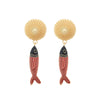 Wholesale Women's Zinc Alloy Animal Zodiac Style Electroplated Pendant Earrings