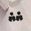 Wholesale Women's Zinc Alloy Bow Light Luxury Style Electroplated Earrings