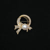 Wholesale Women's Zinc Alloy Bow Shaped Brooch With Electroplating Design