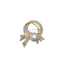 Wholesale Women's Zinc Alloy Bow Shaped Brooch With Electroplating Design