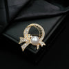 Wholesale Women's Zinc Alloy Bow Shaped Brooch With Electroplating Design
