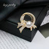 Wholesale Women's Zinc Alloy Bow Shaped Brooch With Electroplating Design