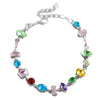 Wholesale Women's Zinc Alloy Bracelet With Geometric And Drop Shape Patterns Set With Diamonds