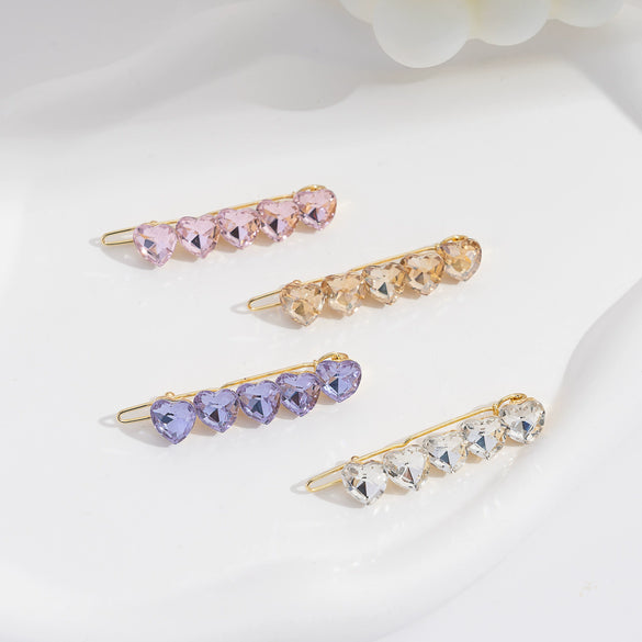 Wholesale Women's Zinc Alloy Cute Inlay Hairpin Frog Clip Jewelry