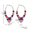 Wholesale Women's Zinc Alloy Earrings With Love Heart Star And Geometric Patterns Electroplated