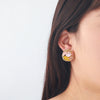 Wholesale Women's Zinc Alloy Fashion French Enamel Animal Geometric Pattern Diamond Set Butterfly Earrings