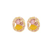 Wholesale Women's Zinc Alloy Fashion French Enamel Animal Geometric Pattern Diamond Set Butterfly Earrings