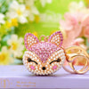 Wholesale Women's Zinc Alloy Fox Head Car Keychain And Bag Pendant Cute Creative Cartoon Animation Design
