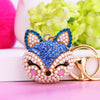 Wholesale Women's Zinc Alloy Fox Head Car Keychain And Bag Pendant Cute Creative Cartoon Animation Design