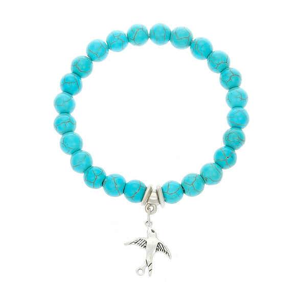 Wholesale Women's Zinc Alloy Geometric Beaded Cross Bracelet With Electroplating Jewelry