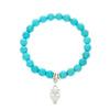 Wholesale Women's Zinc Alloy Geometric Beaded Cross Bracelet With Electroplating Jewelry