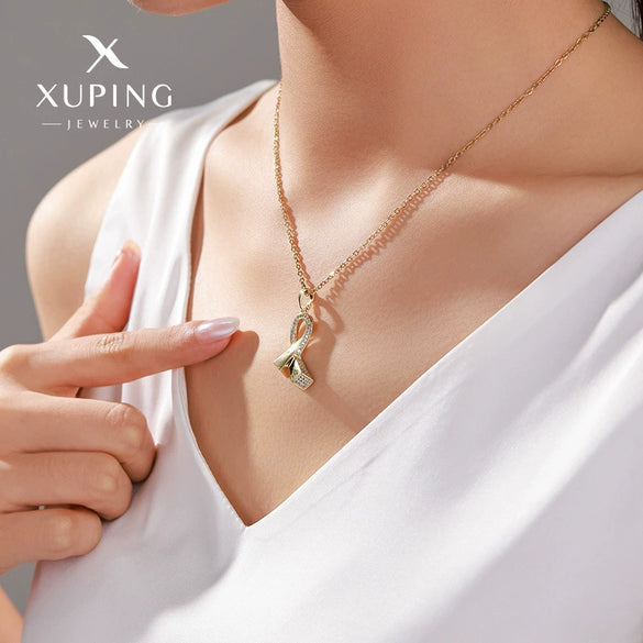 Wholesale Women's Zinc Alloy Geometric Collarbone Necklace With 14K Gold Plated Electroplating Design