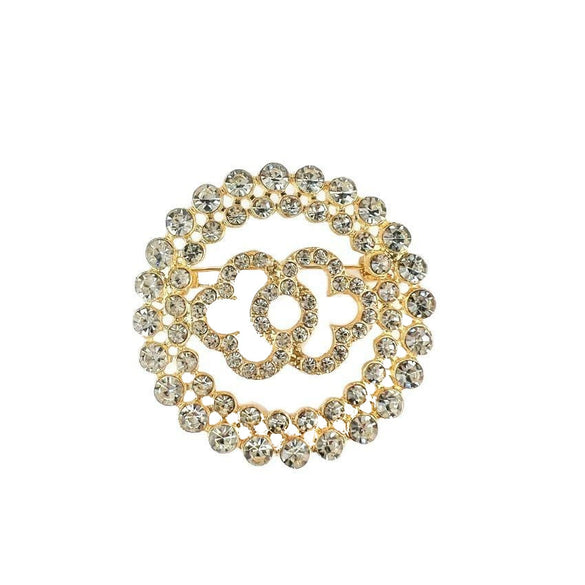 Wholesale Women's Zinc Alloy Geometric Flower Drop Shape Electroplating Brooch Jewelry