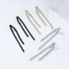Wholesale Women's Zinc Alloy Geometric Tassel Chain Earrings Set With Diamonds Light Luxury Style
