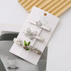 Wholesale Women's Zinc Alloy Handmade Butterfly Leaf Hairpin Hair Accessories Spring Clip