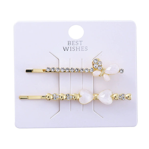 Wholesale Women's Zinc Alloy Handmade Daisy Pattern Word Clip Hairpin