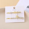 Wholesale Women's Zinc Alloy Handmade Daisy Pattern Word Clip Hairpin