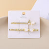 Wholesale Women's Zinc Alloy Handmade Daisy Pattern Word Clip Hairpin