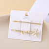 Wholesale Women's Zinc Alloy Handmade Daisy Pattern Word Clip Hairpin