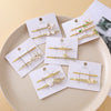 Wholesale Women's Zinc Alloy Handmade Daisy Pattern Word Clip Hairpin