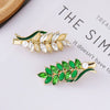 Wholesale Women's Zinc Alloy Handmade Elegant Duck Bill Clip Hair Accessories With Wheat Ears Pattern