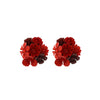Wholesale Women's Zinc Alloy Handwoven Flower Earrings