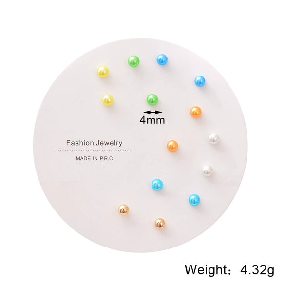 Wholesale Women's Zinc Alloy Heart Shaped Earrings Set With Electroplating Treatment Simple And Trendy Design