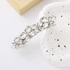 Wholesale Women's Zinc Alloy Hollow Metal Bow Spring Clip Hairpin With Electroplating And Baroque Style And Rhinestones