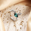 Wholesale Women's Zinc Alloy Hummingbird Ring With Diamond Design