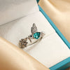 Wholesale Women's Zinc Alloy Hummingbird Ring With Diamond Design