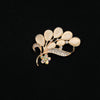 Wholesale Women's Zinc Alloy Leaf Shaped Simple Style Brooch With Electroplating
