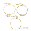 Wholesale Women's Zinc Alloy Multilayer Bracelet Retro Simple Style With Heart And Geometric Patterns Electroplated