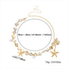 Wholesale Women's Zinc Alloy Shell And Starfish Pendant Waist Chain