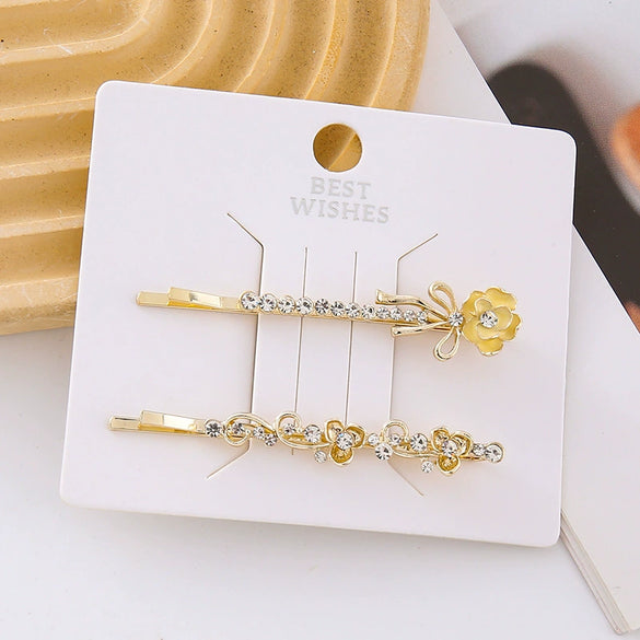 Wholesale Women's Zinc Alloy Side Bangs Clip With Butterfly Design Heavy Industry Fairy Style