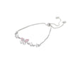 Wholesale Women's Zircon Butterfly Copper Bracelet With Electroplating Treatment Animal Insect Style