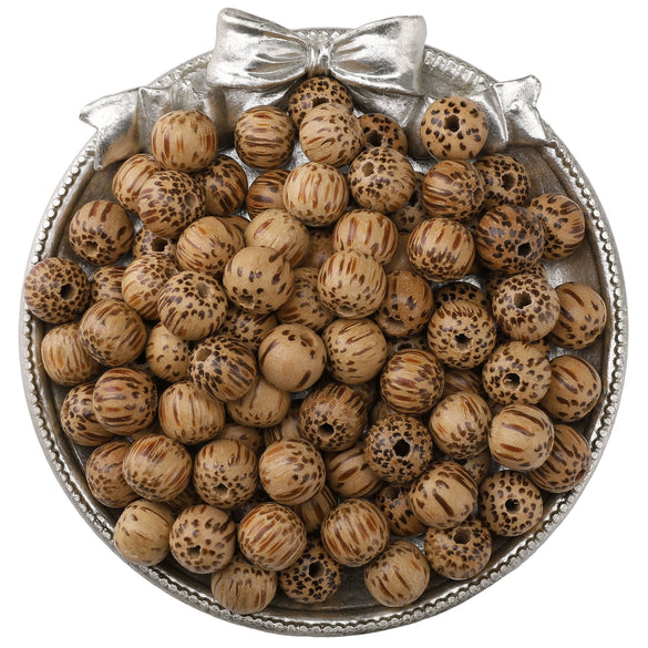 Wholesale Wood Beaded Accessories Chicken Wings Style Round Green Sandalwood Beads For Bracelet Necklace