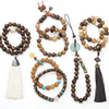 Wholesale Wood Beaded Accessories Chicken Wings Style Round Green Sandalwood Beads For Bracelet Necklace